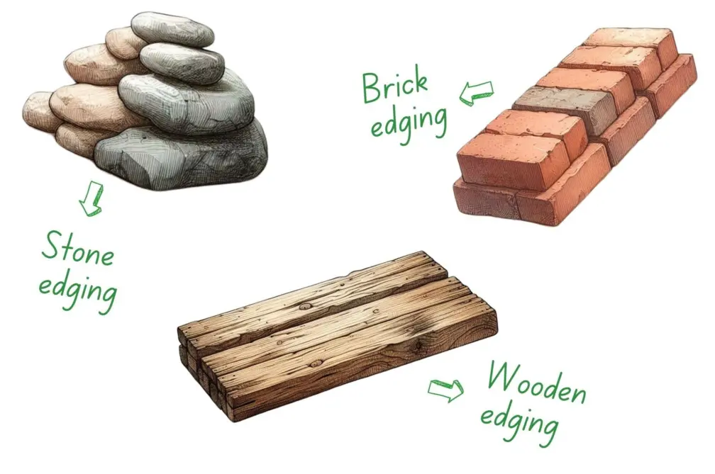 Lawn edging material