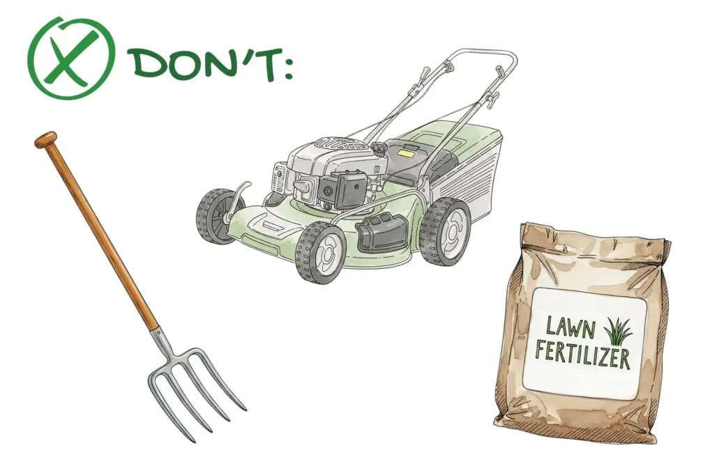 Winter lawn care