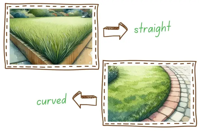 Lawn edging style
