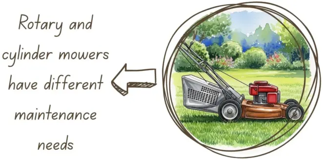 Rotary and cylinder mower maintenance