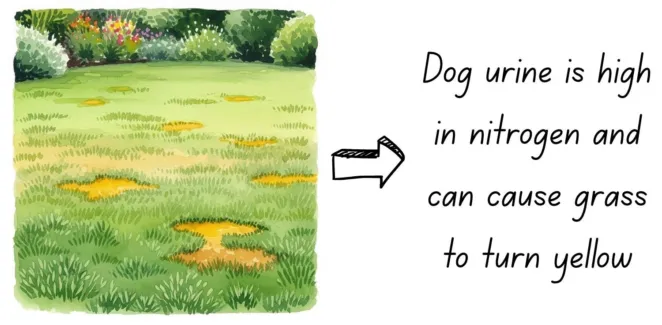Lawn tolerant of dog urine