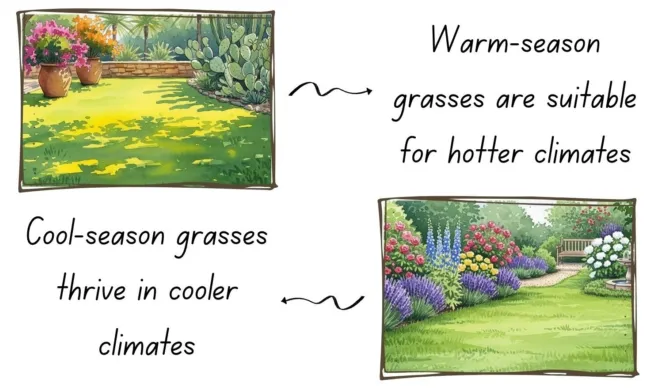 Warm and cool season grasses
