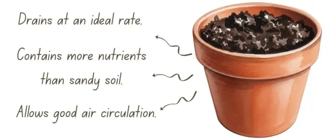 Loam soil