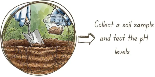 Collecting a soil sample
