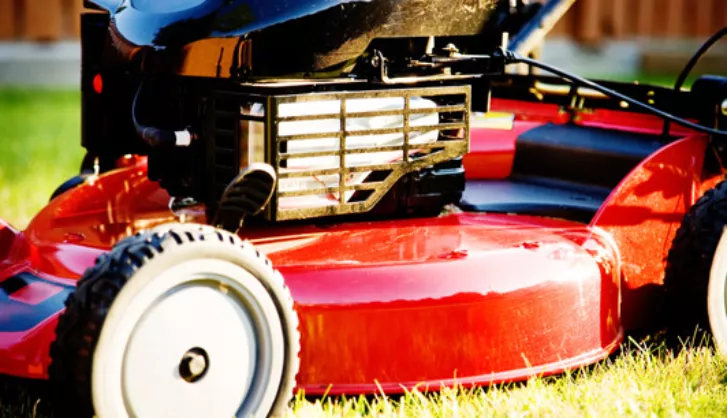 Red Lawn Mower